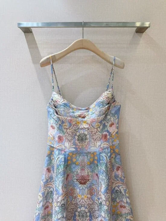 Zimmermann Rebellion Tuck Midi Dress - Picture 3 of 6